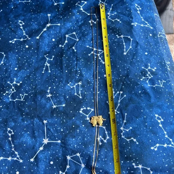 LAST CHANCE! VINTAGE Gold Rhinestone Pair of Perched Owls Slide Lariat Necklace - Picture 4 of 4